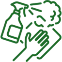 Interior window cleaning icon