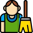 Construction cleaning service icon